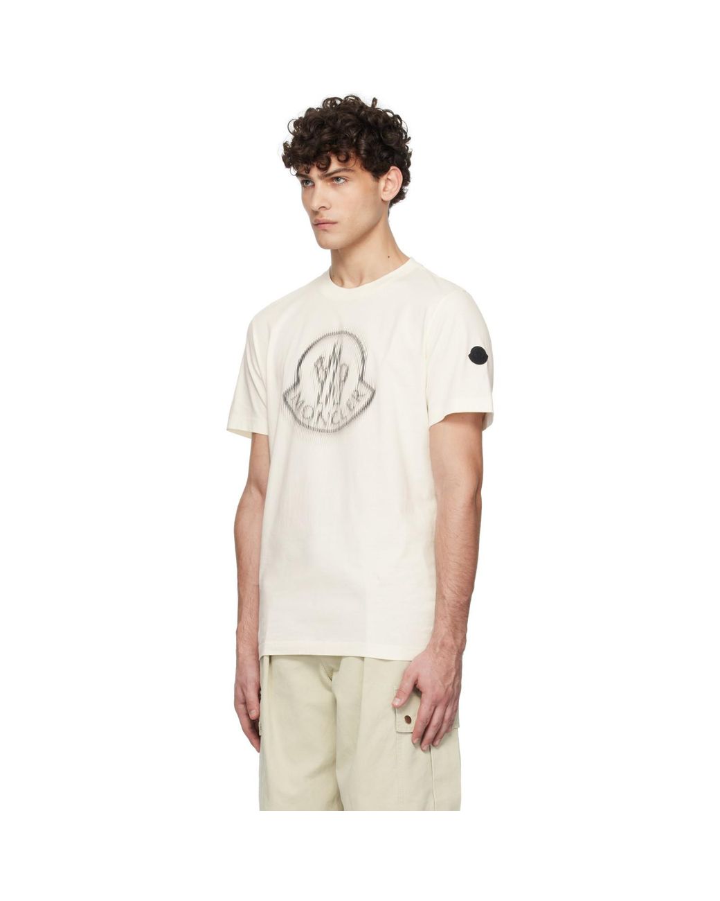 Moncler Multicolor Off- S/s T-shirt for men
