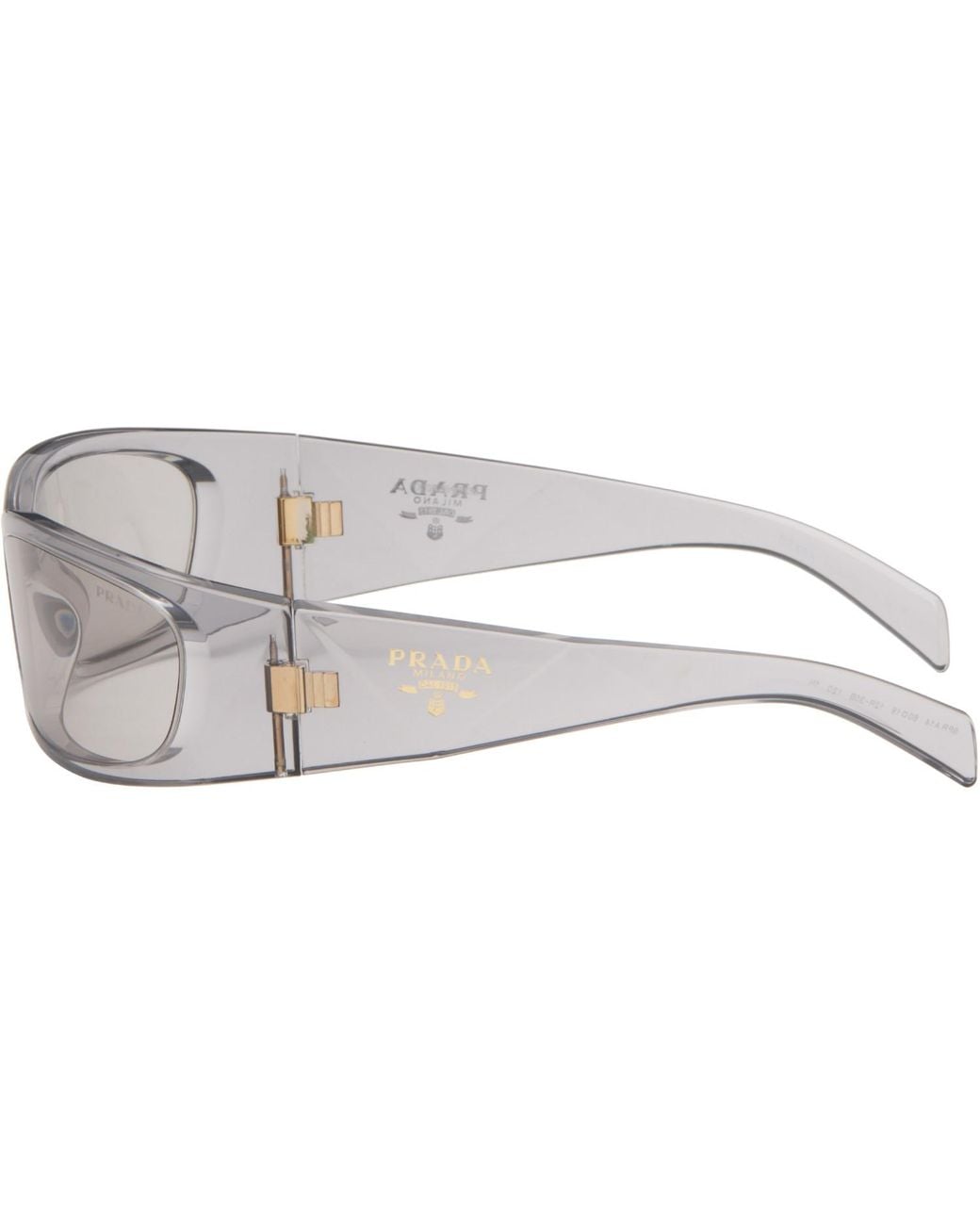 Prada Gray 'Prada Symbole' Sunglasses for men