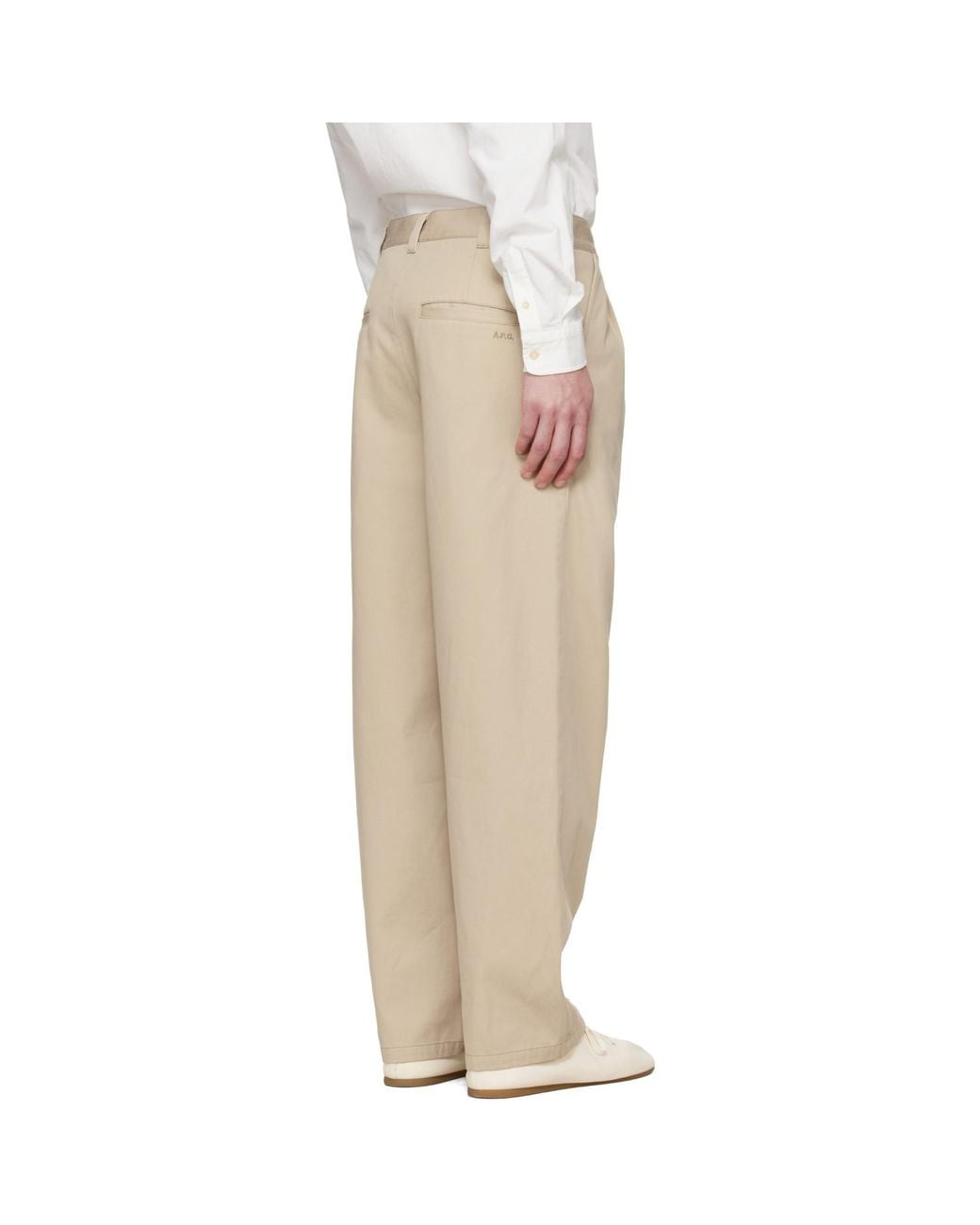 A.P.C. Natural Ricky Trousers for men