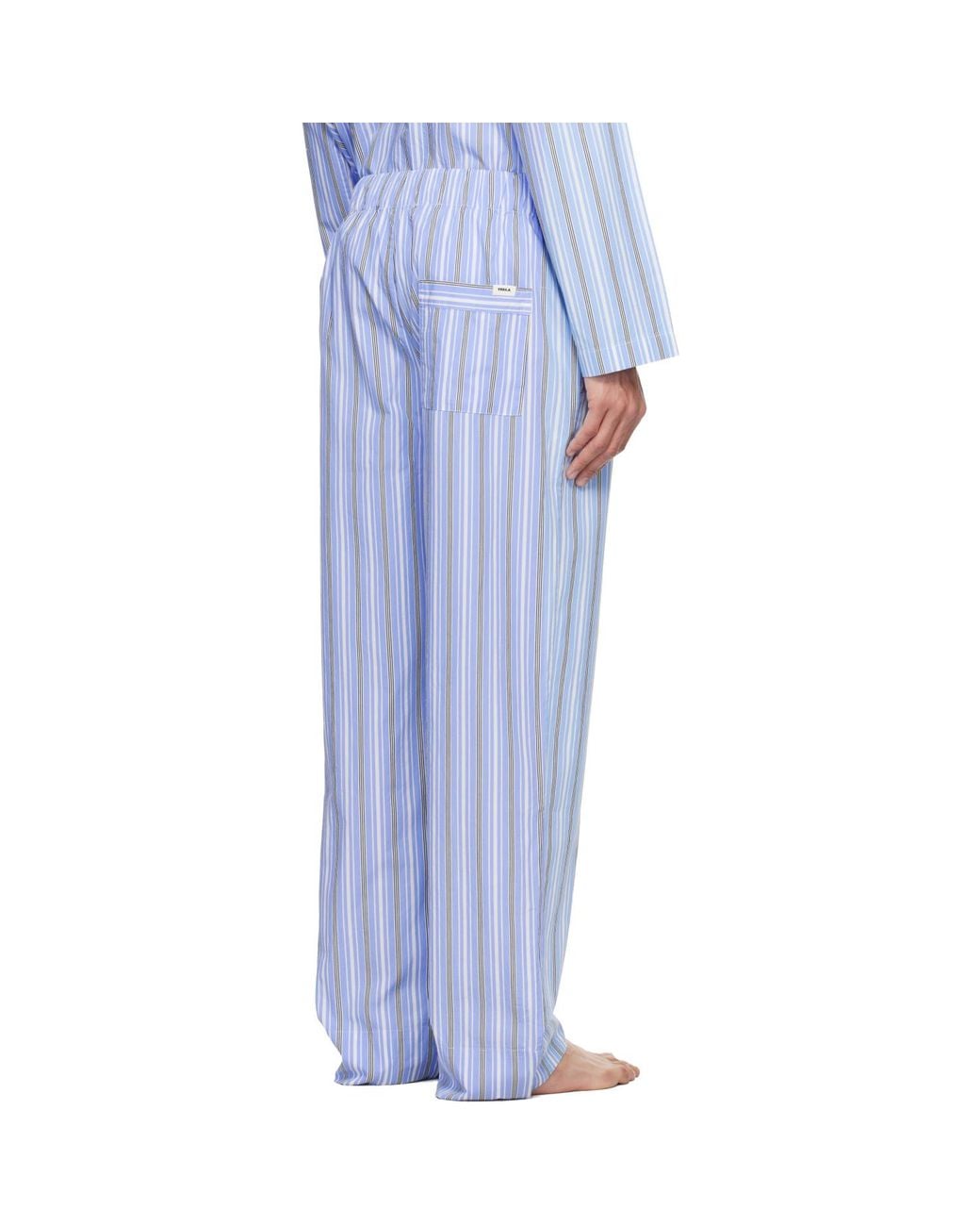 Tekla White Poplin Pyjama Pants for men