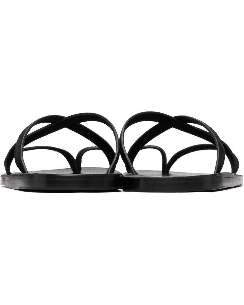 Tom Ford Black Suede Alfred Gladiator Sandals for men