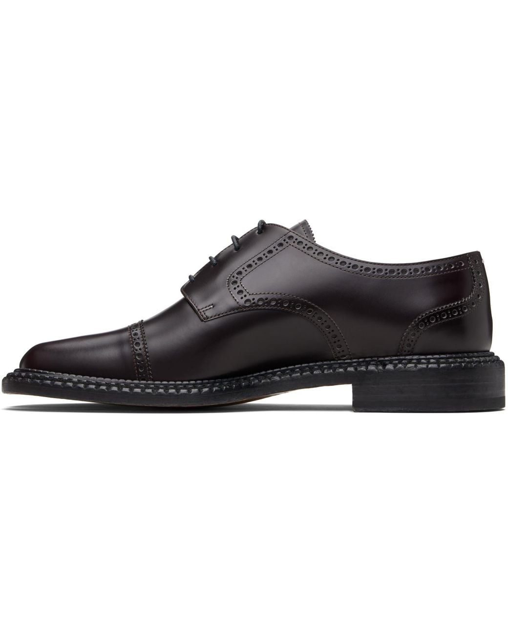 Maison Margiela Black Tabi City Lace-Up Derbys for men