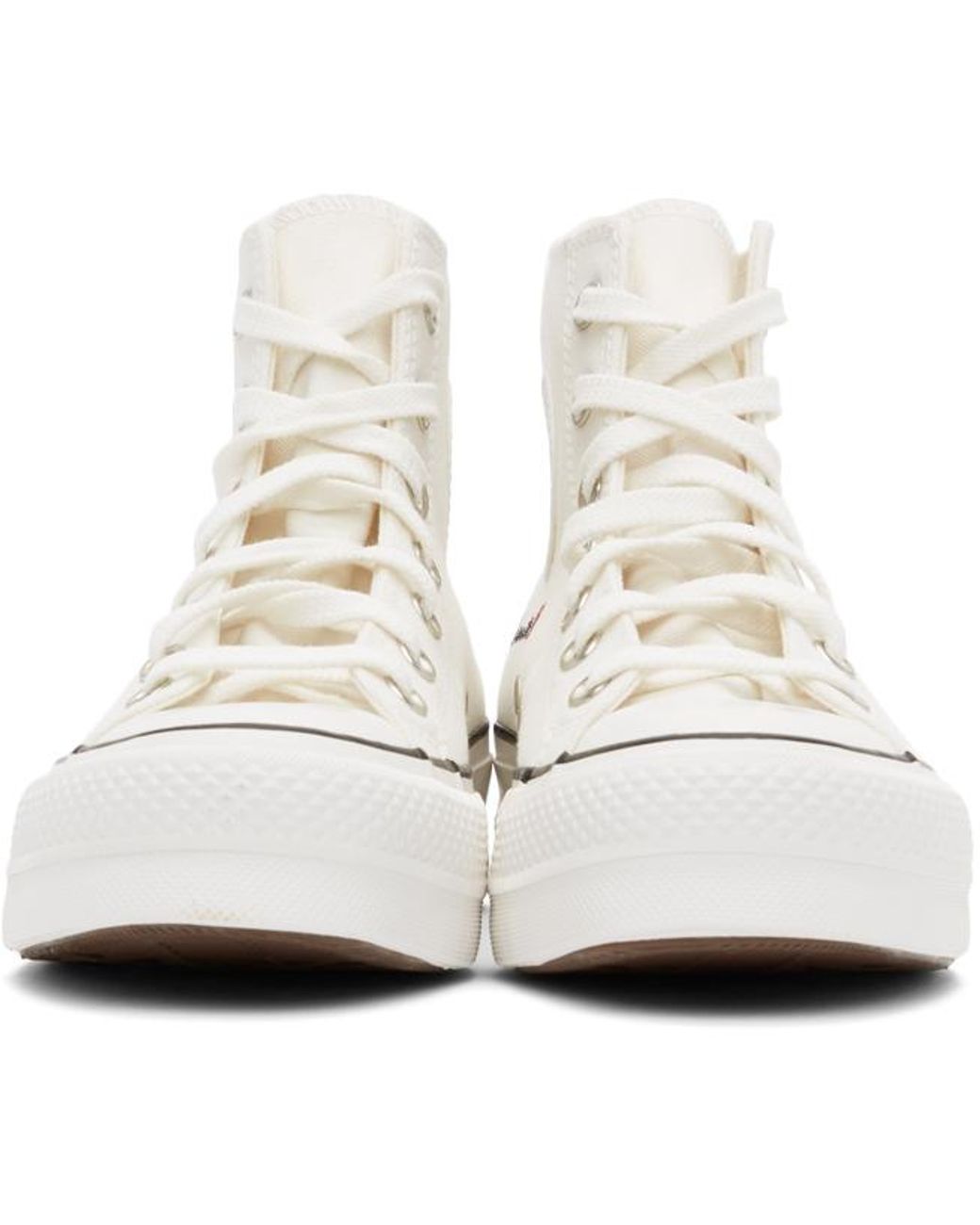 Converse Canvas Off- Valentine's Day Chuck Taylor All Star Lift Hi Sneakers  in Black | Lyst