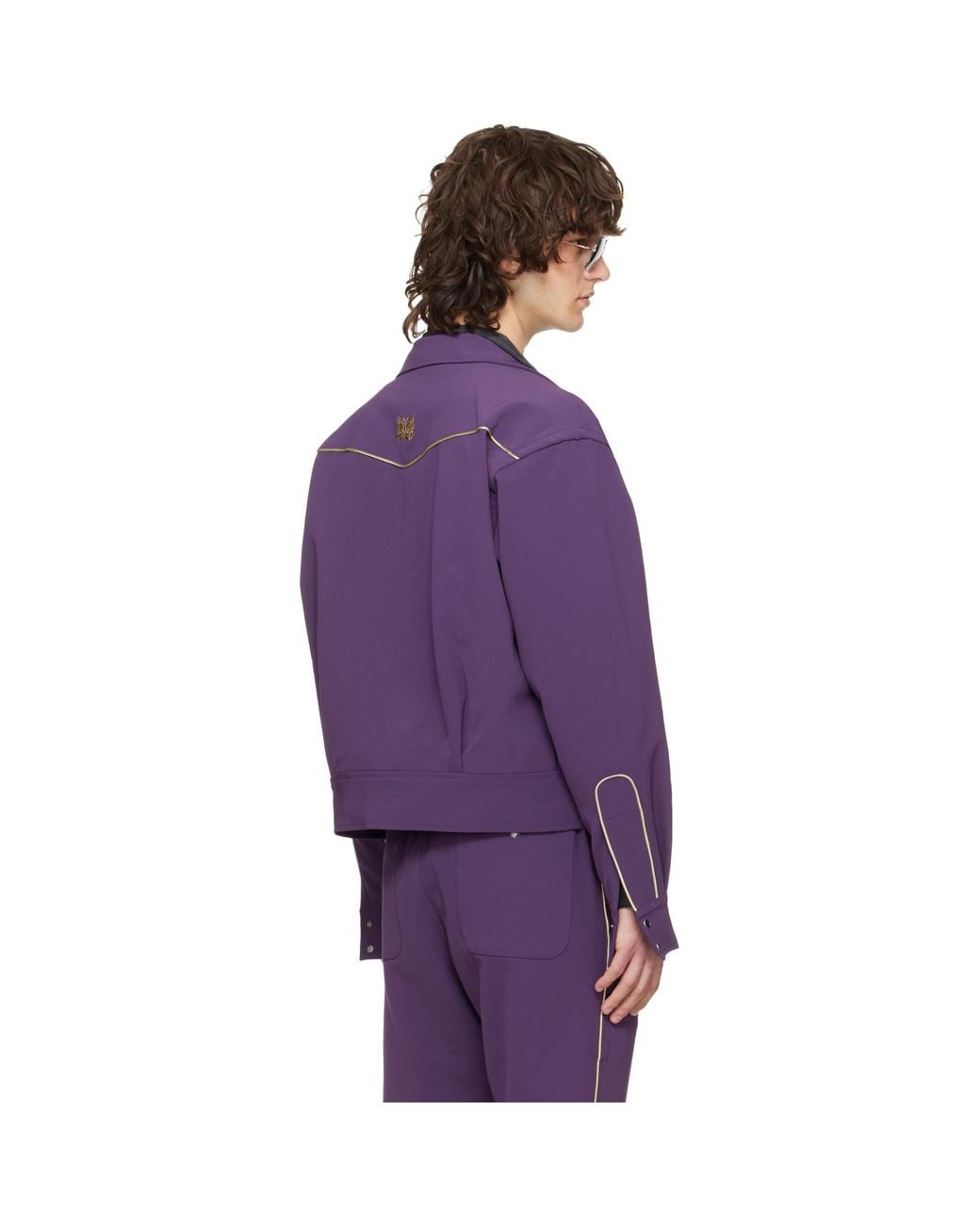 Needles Purple Piping Cowboy Jacket for men