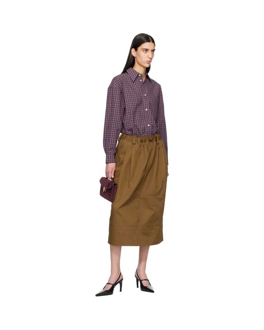 Metier Purple Burgundy Edge Clutch