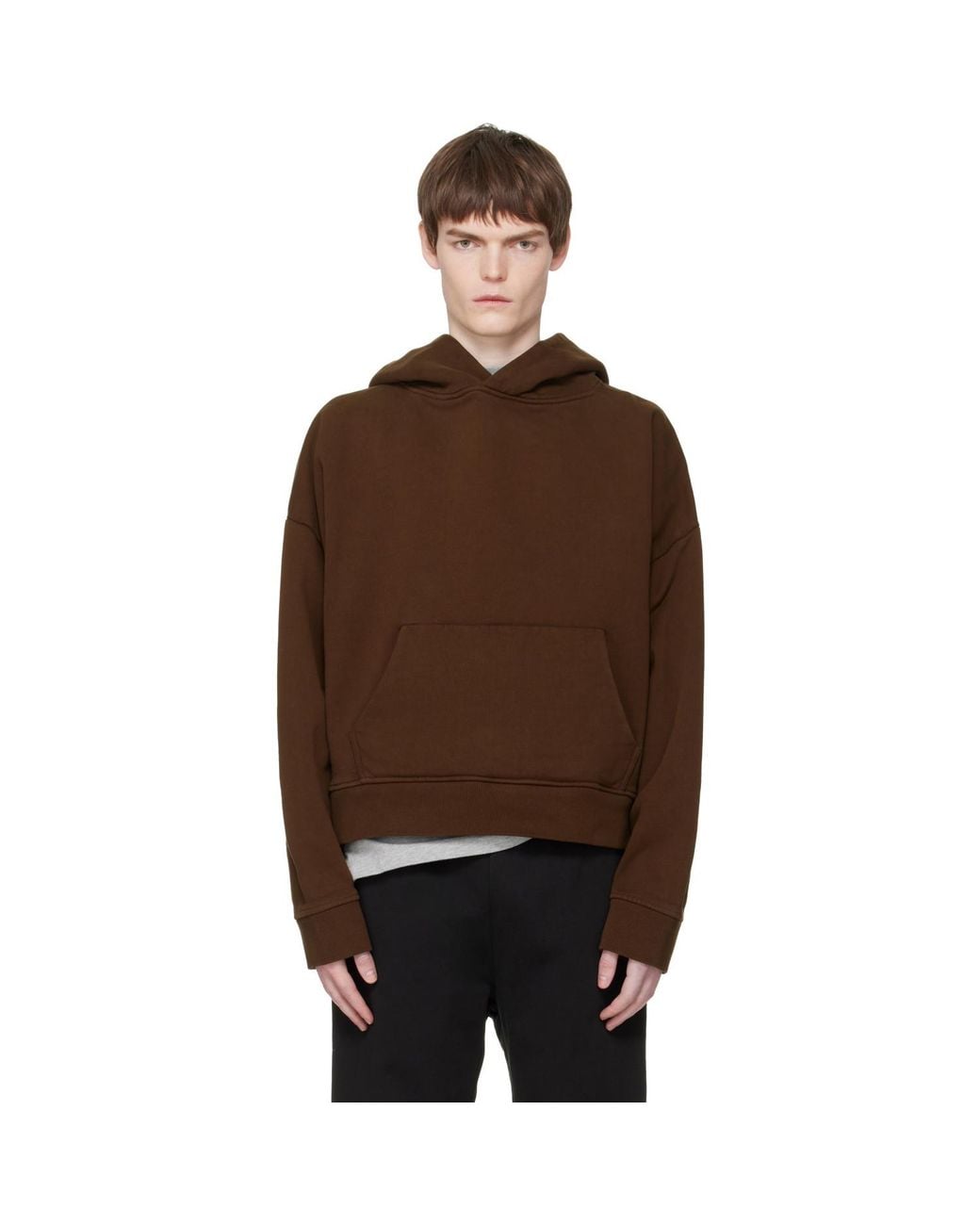 Entire studios Brown Heavy Hoodie for men