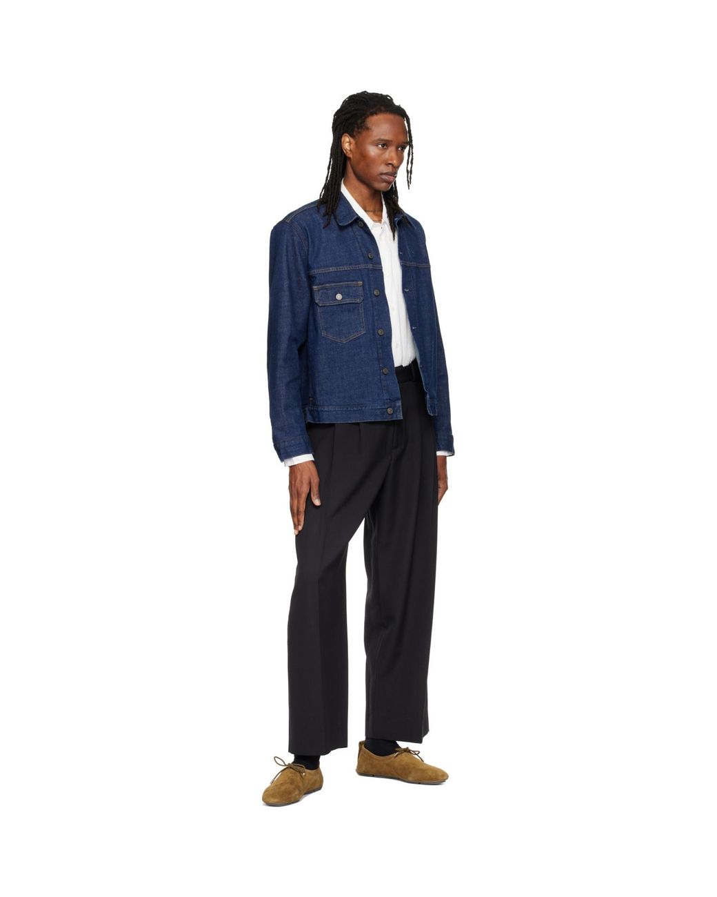 Studio Nicholson Black Line Tailored Trousers for men