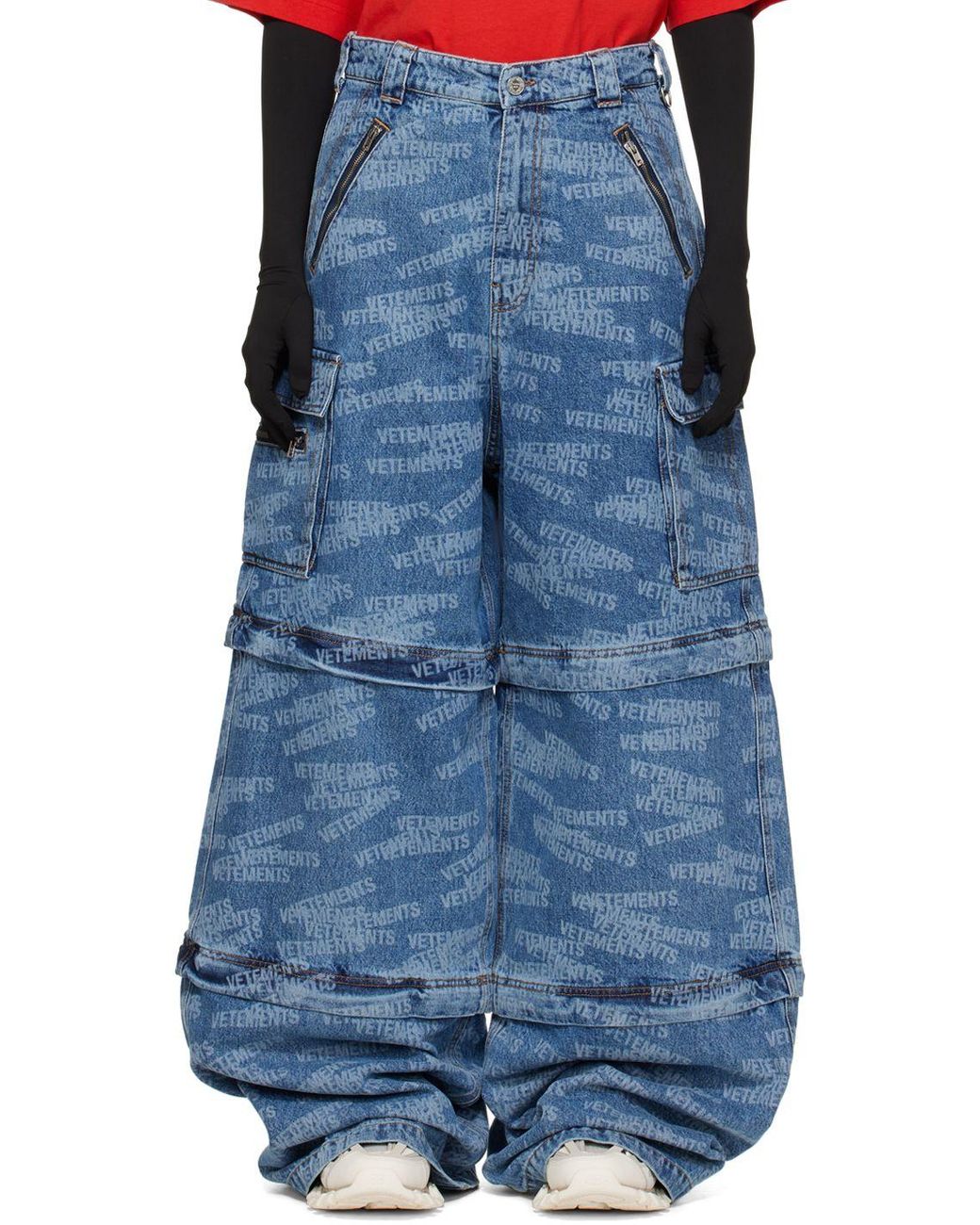 Vetements Blue Big Shape Transformer Jeans | Lyst