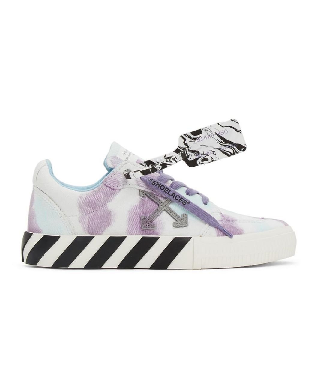 Off-White c/o Virgil Abloh Canvas White And Purple Vulcanized Low ...