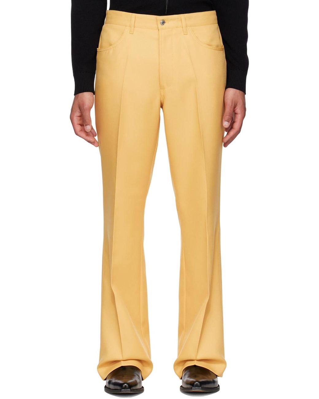 Second/Layer Valluco Trousers in Yellow for Men | Lyst