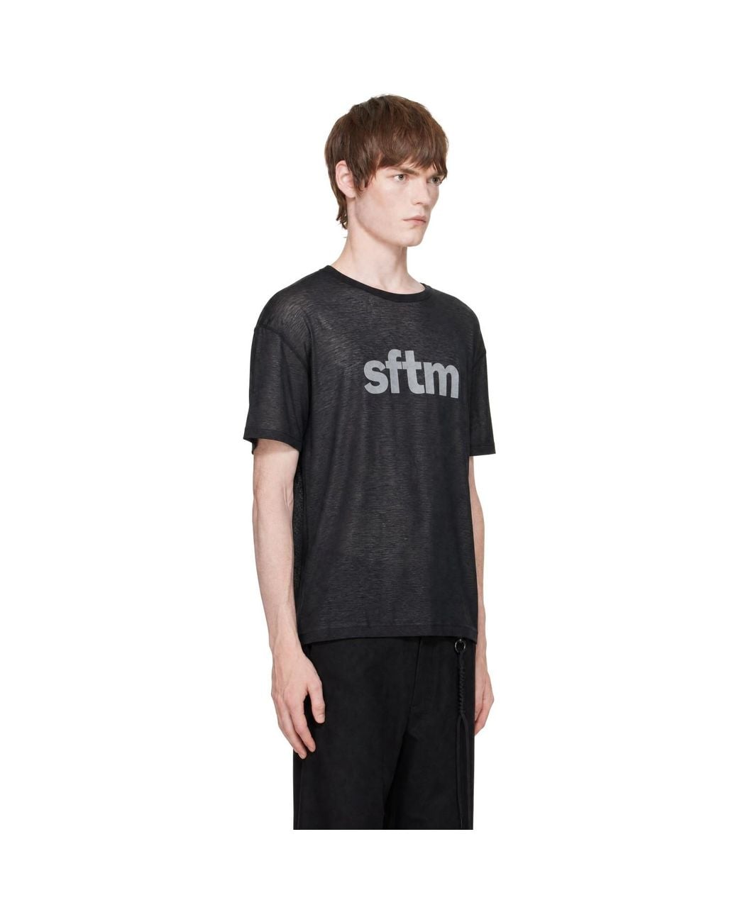 Song For The Mute Black 'Sftm' Vintage T-Shirt for men