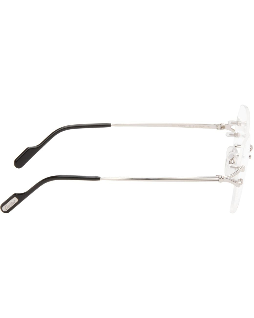 Cartier Metallic 'Signature C De Glasses