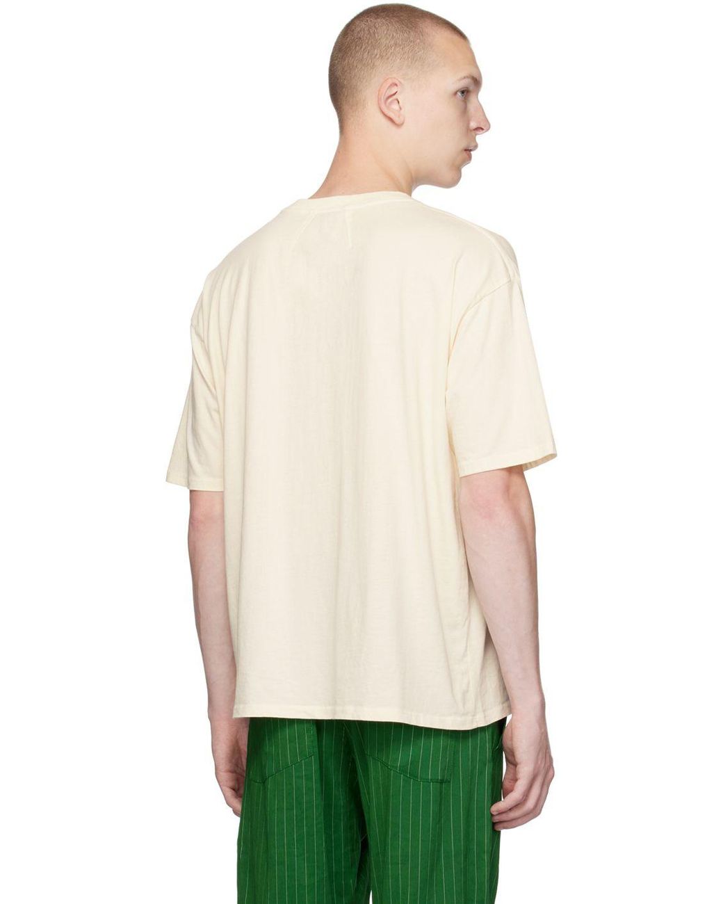 Creep angst rendering Rhude Ssense Exclusive Off-white T-shirt in Red for Men | Lyst