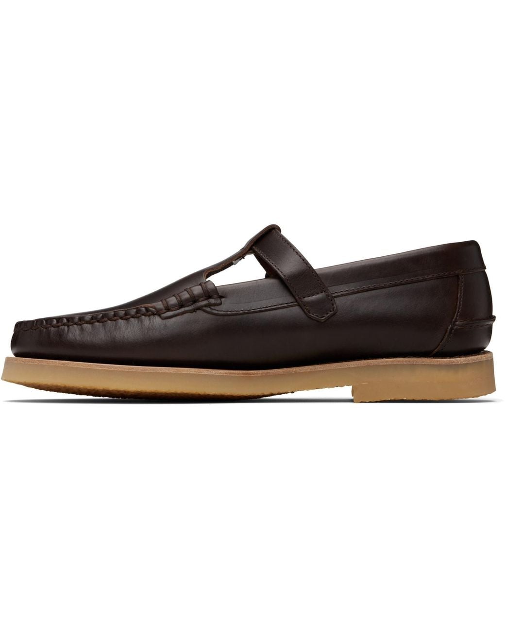 Hereu Black Alber Rubber Veg Tan Loafers for men