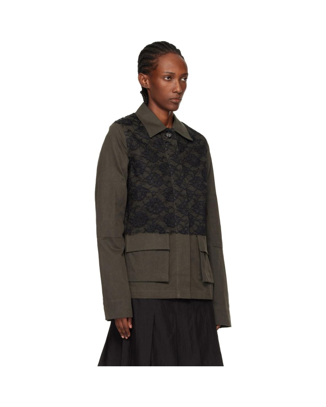 Our Legacy Black Khaki Split Jacket