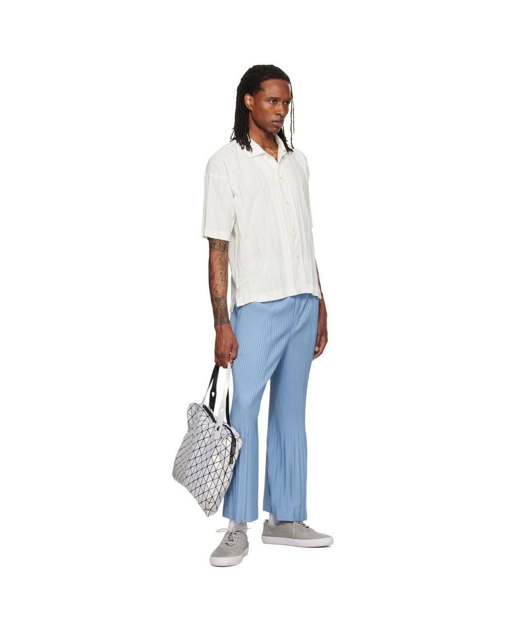 Issey Miyake Row Metallic Tote for men