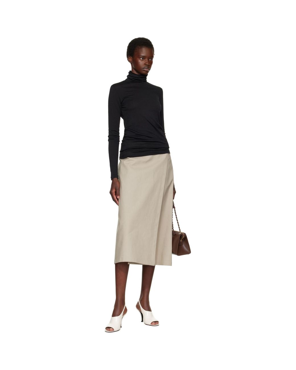 Jil Sander Black Wool Turtleneck