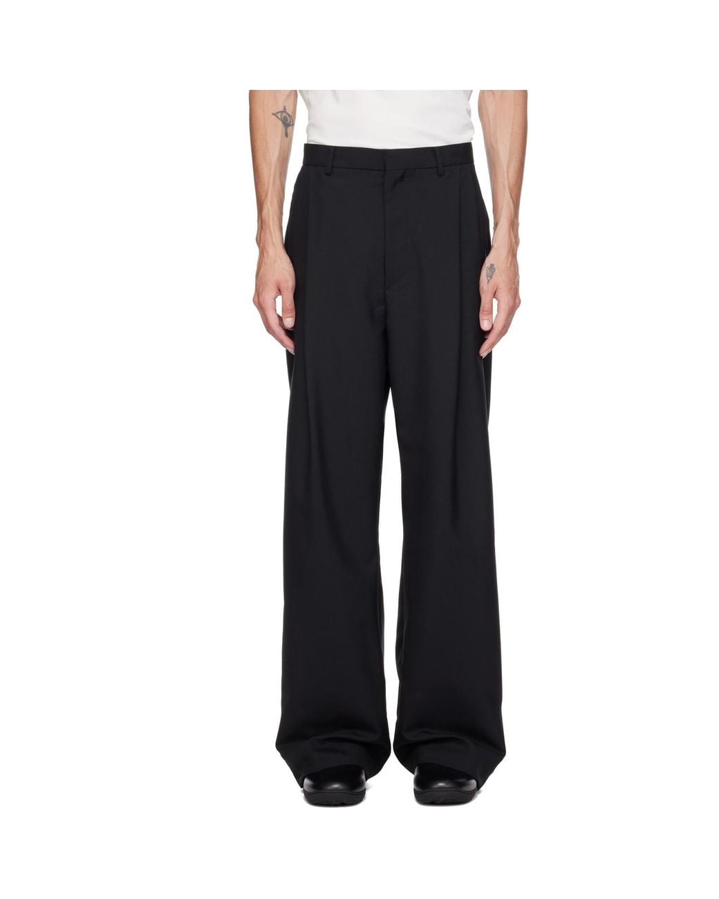 Kiko Kostadinov Black Vaals Tailored Trousers for men