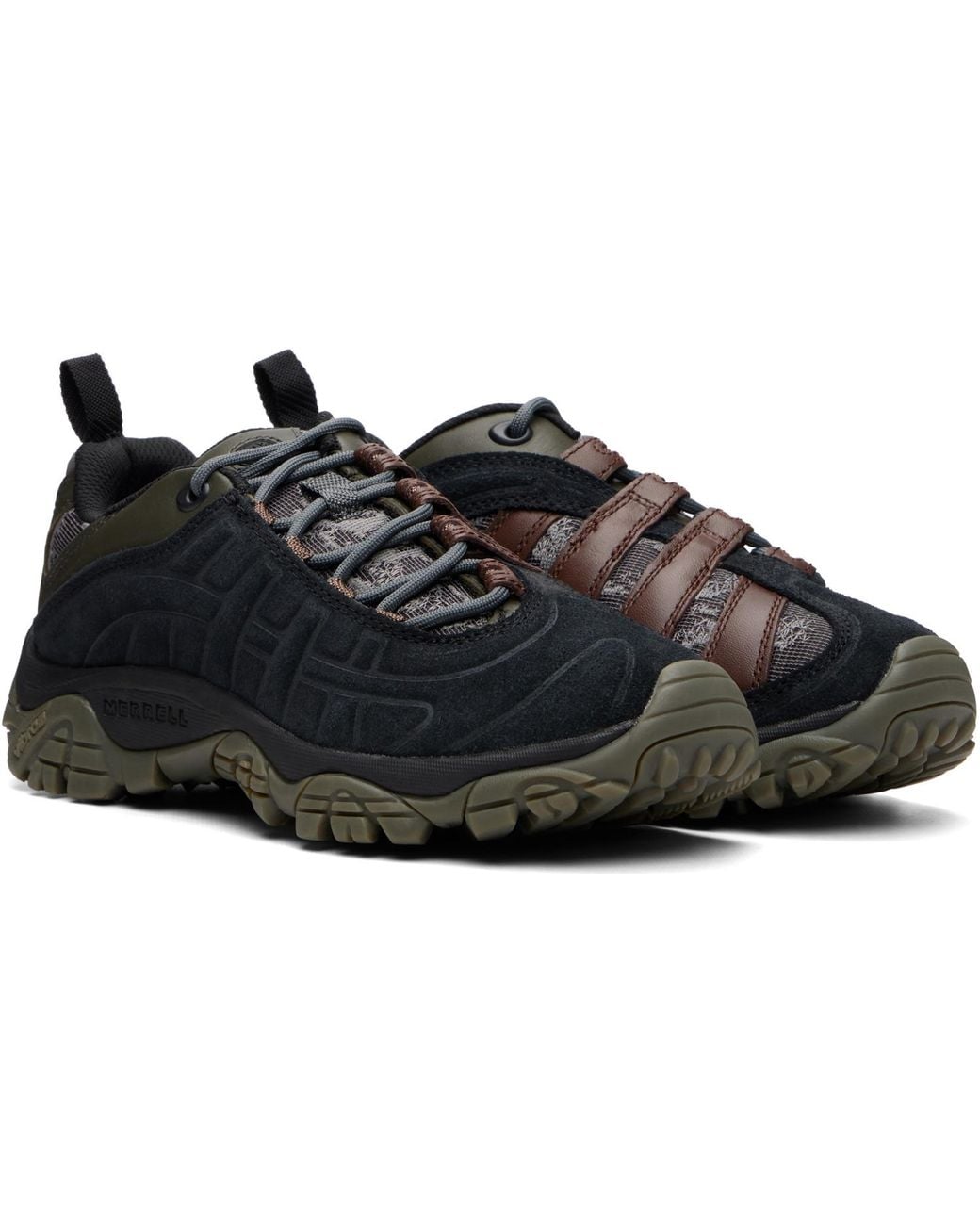 Merrell Black Moab 2 Remix Leather Sneakers for men