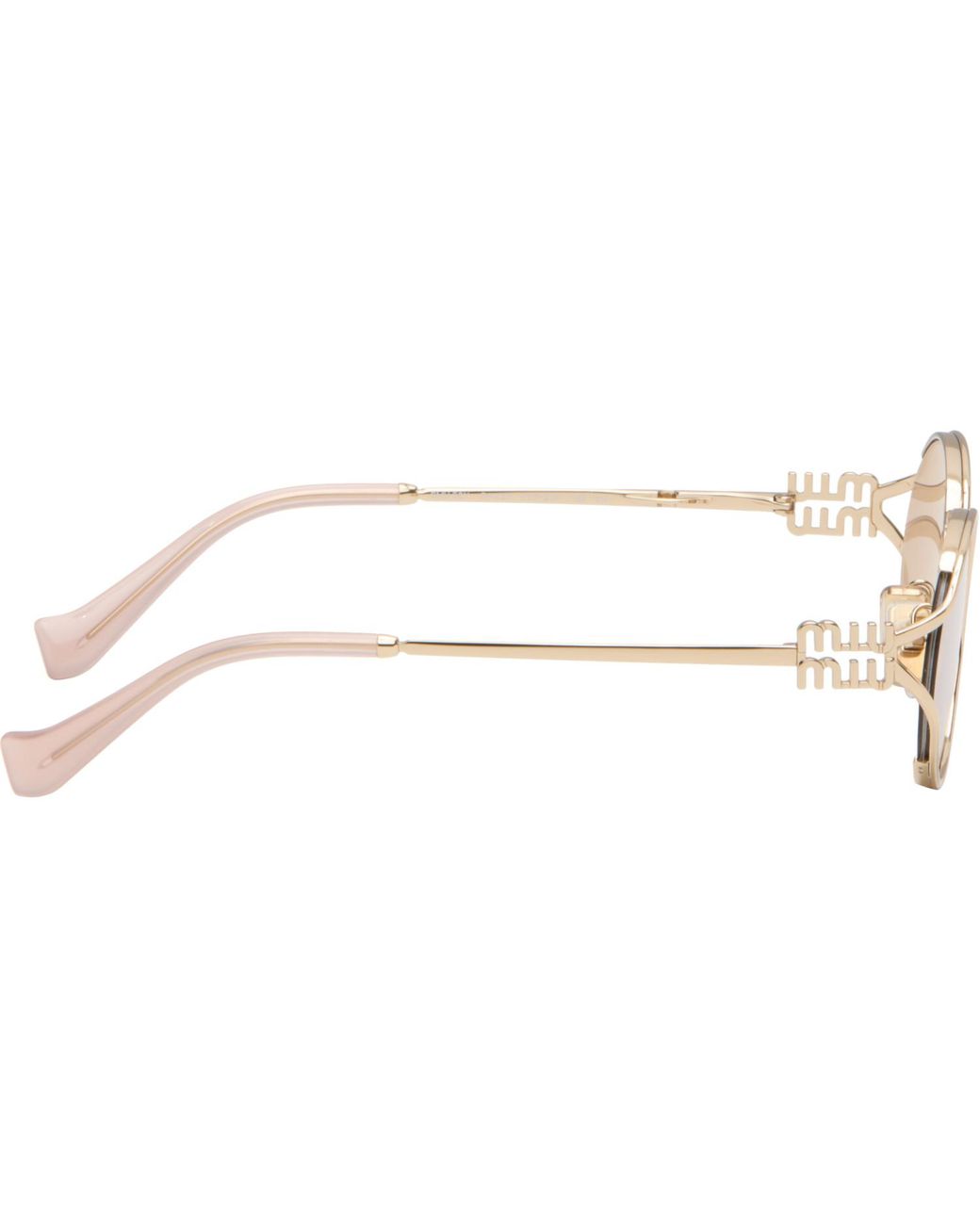 Miu Miu Pink 'Miu Miu Logo' Sunglasses