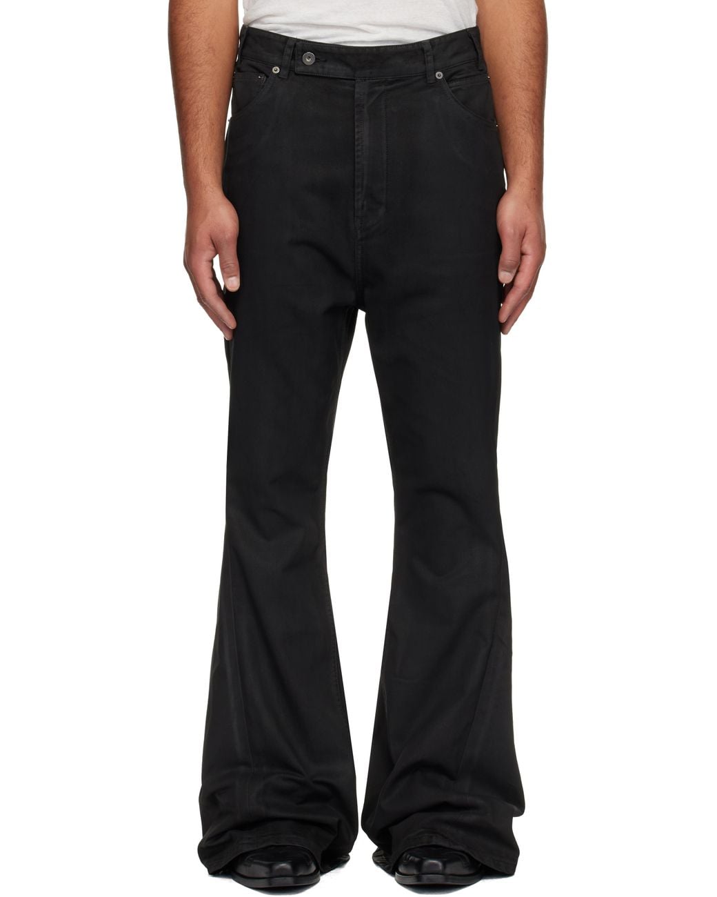 Det Blev Sent Waxed Varet Jeans in Black for Men | Lyst