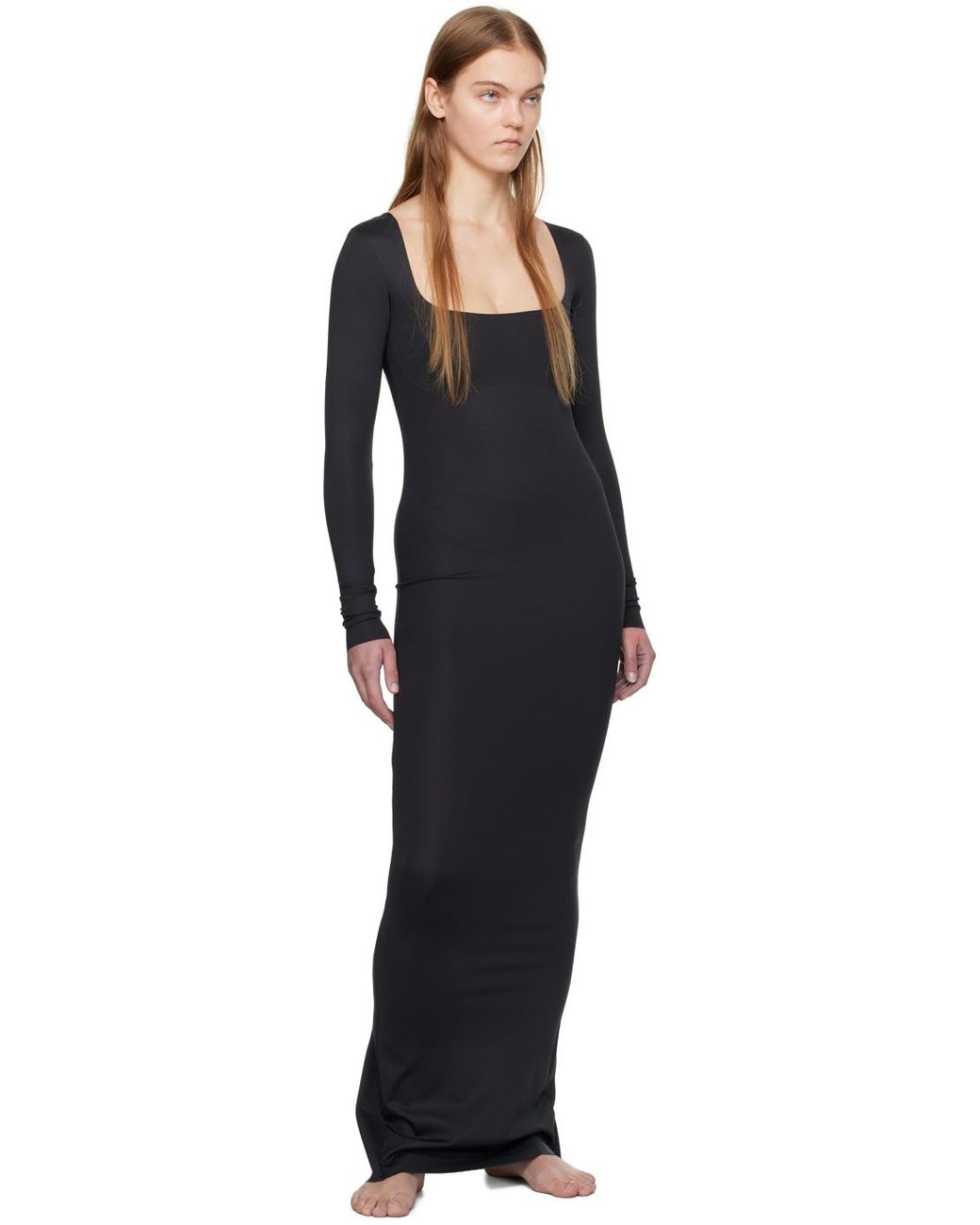 long sleeve long slip dress skims SKIMS Body Long Sleeve Slip Dress