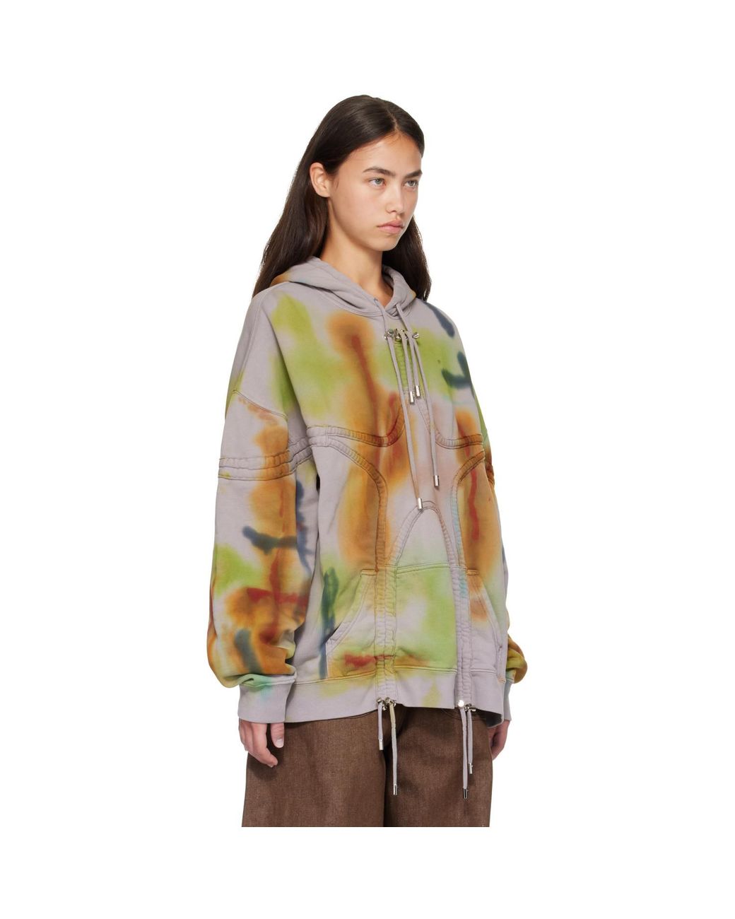 Collina Strada Green Taupe Star Hoodie