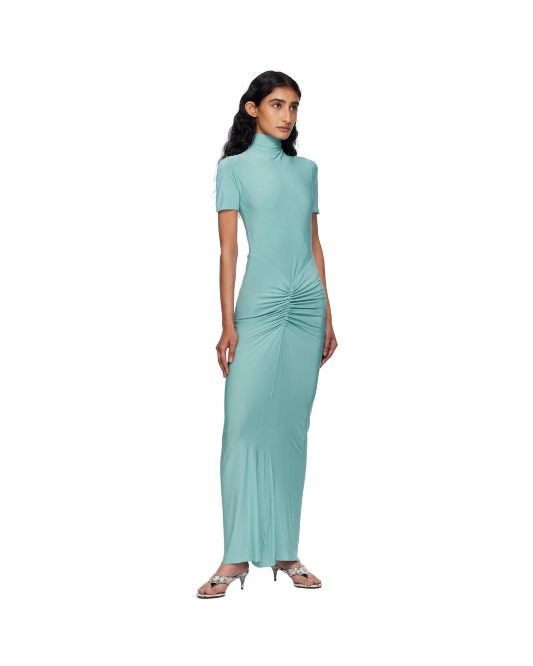 Alaïa Black Soft Jersey Maxi Dress