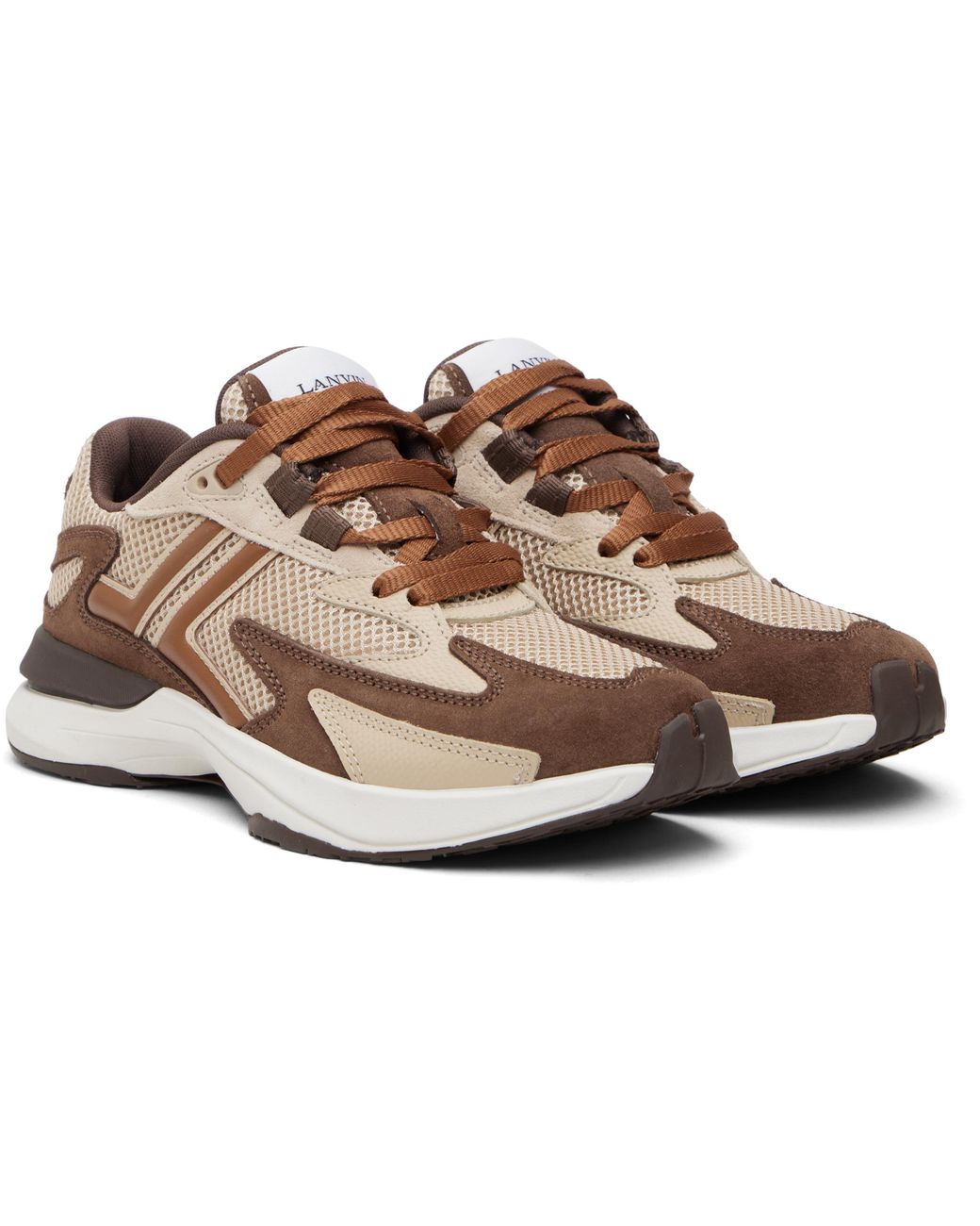 Lanvin Black Jla Mesh Sneakers