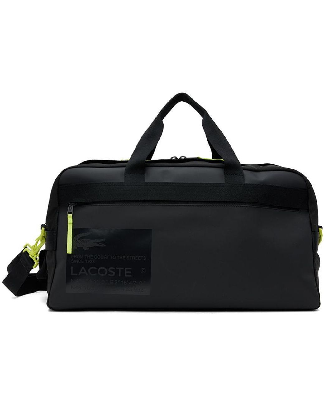 Lacoste Weekend Duffle Bag in Black for Men | Lyst