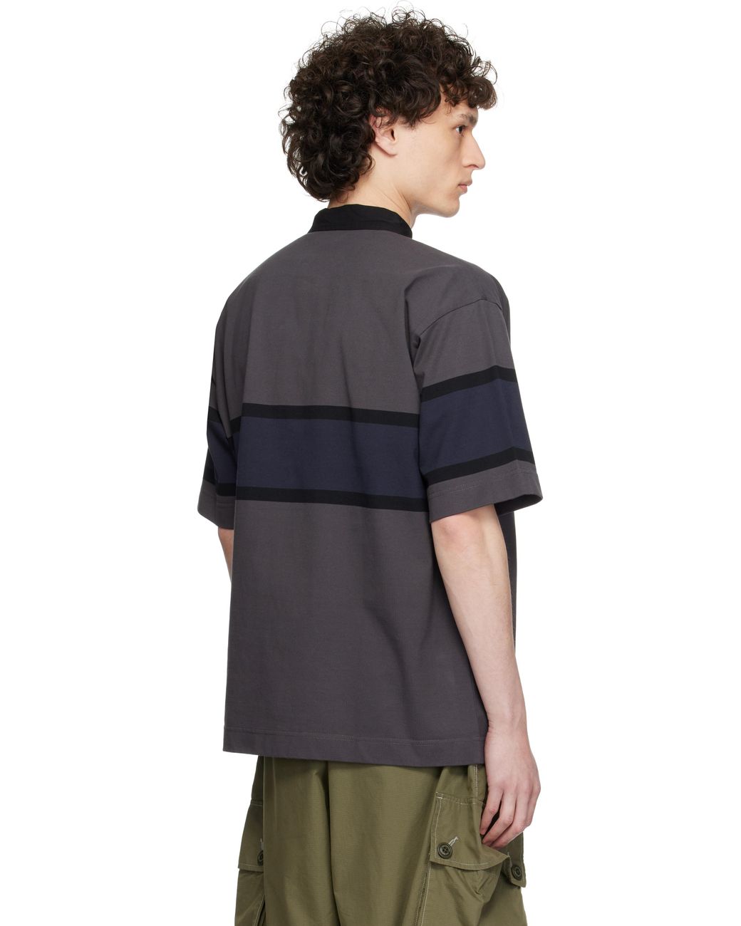 and wander Gramicci Edition Tech Rugby Polo in Black for Men