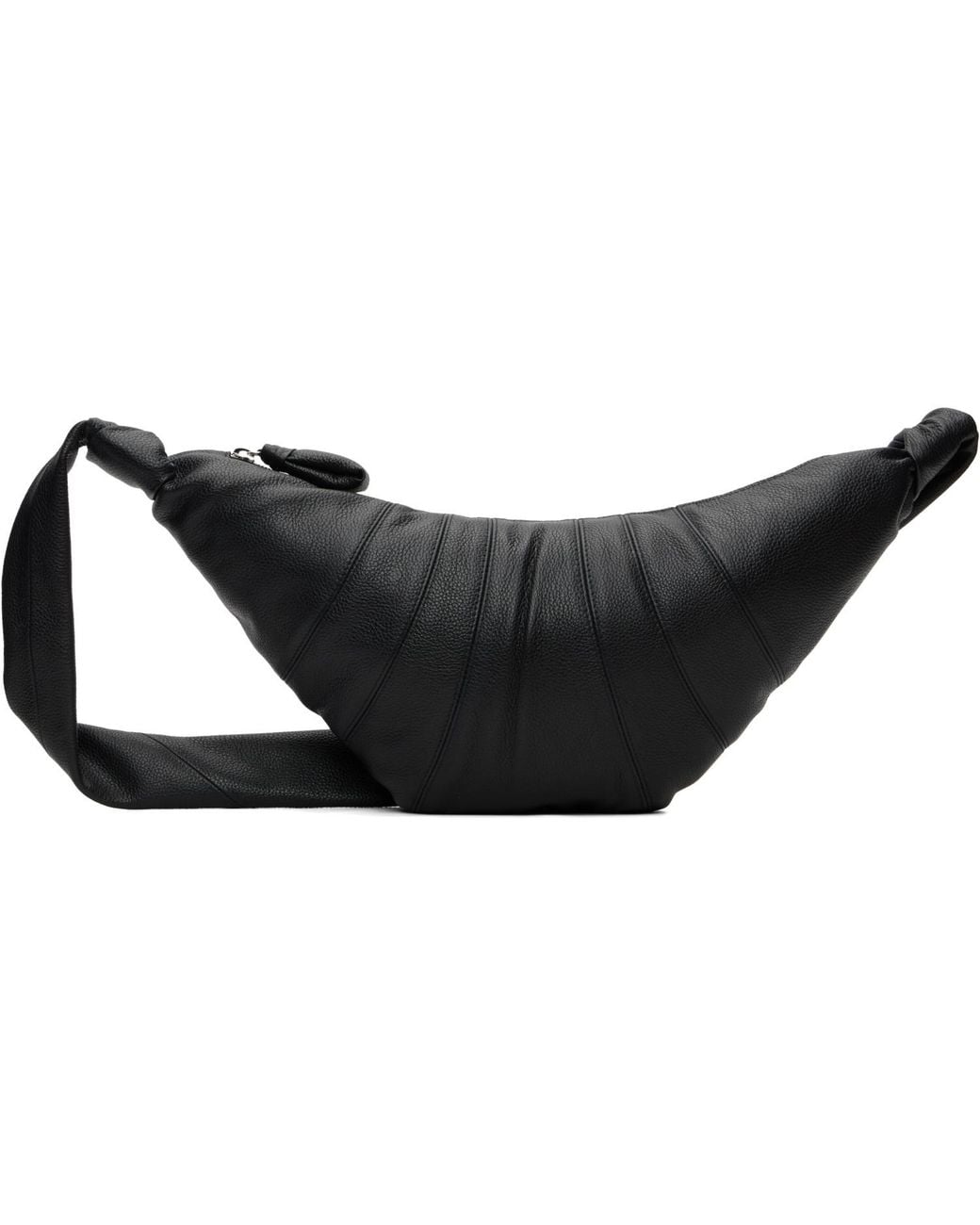 Lemaire Black Medium Croissant Bag for men