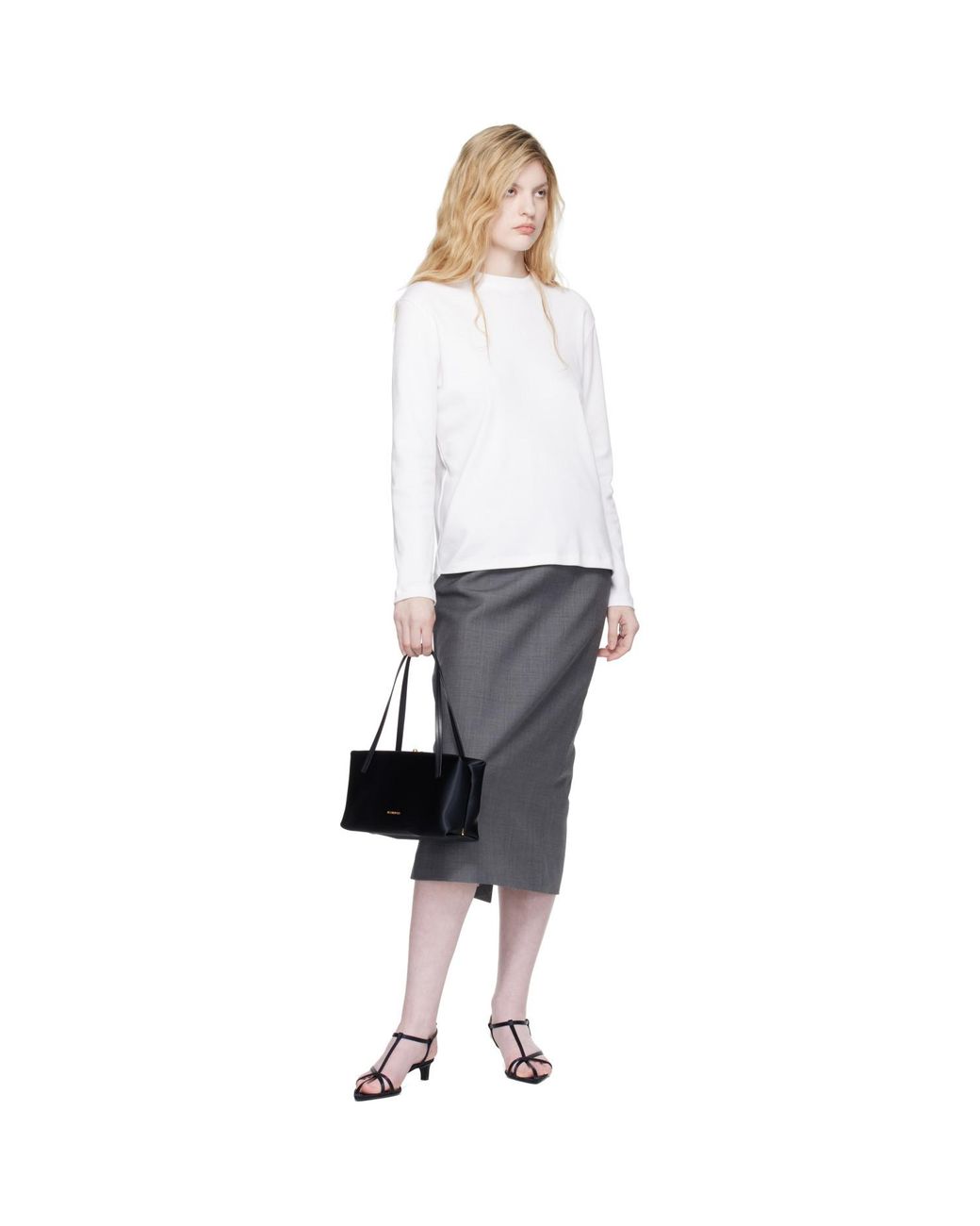 Jil Sander Black Goji Pillow Small Bag