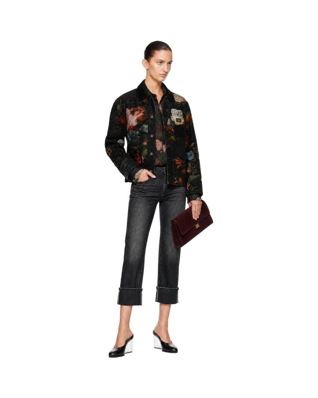 R13 Black Relaxed Chore Jacket