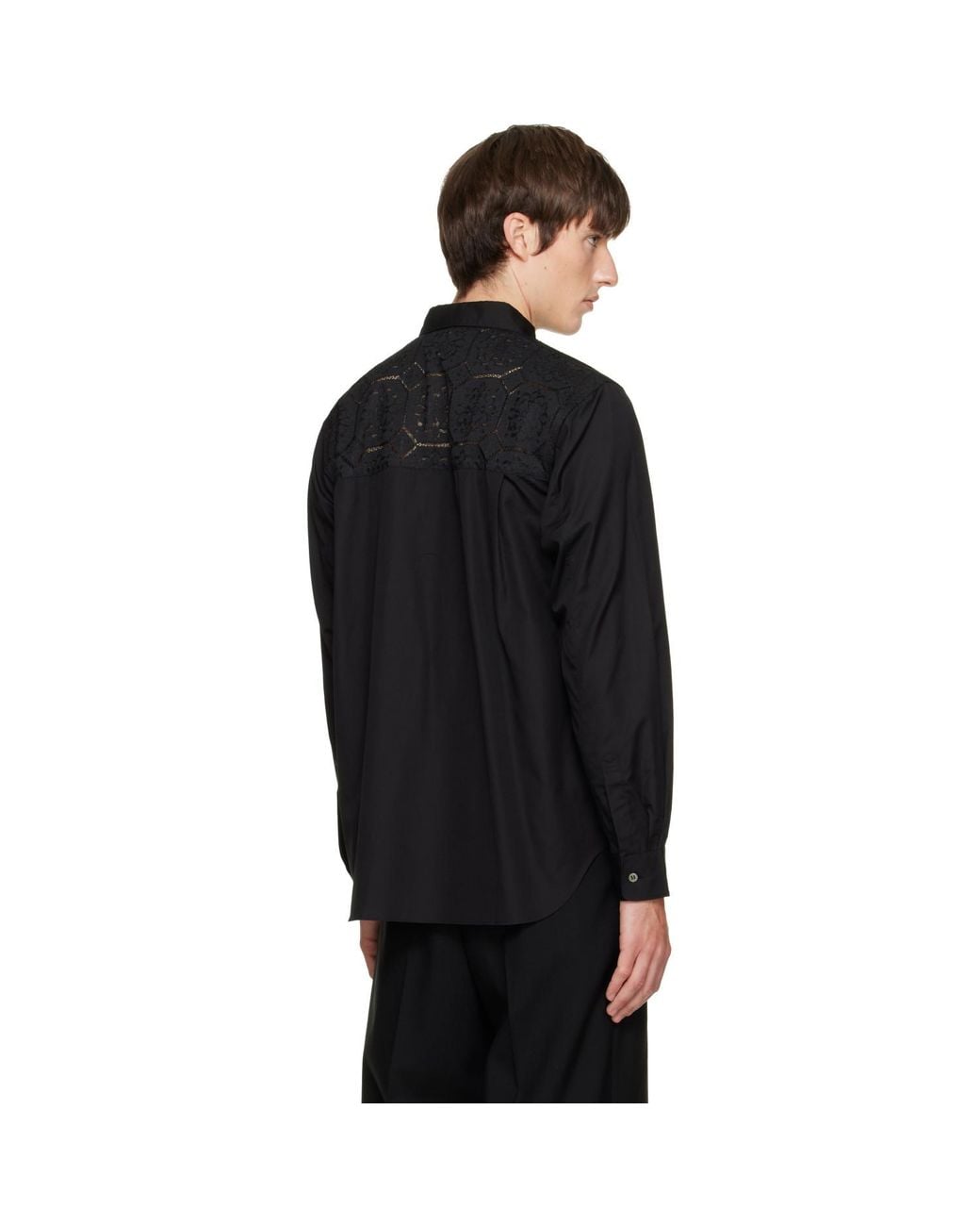 Comme des Garçons Black Lace Shirt for men