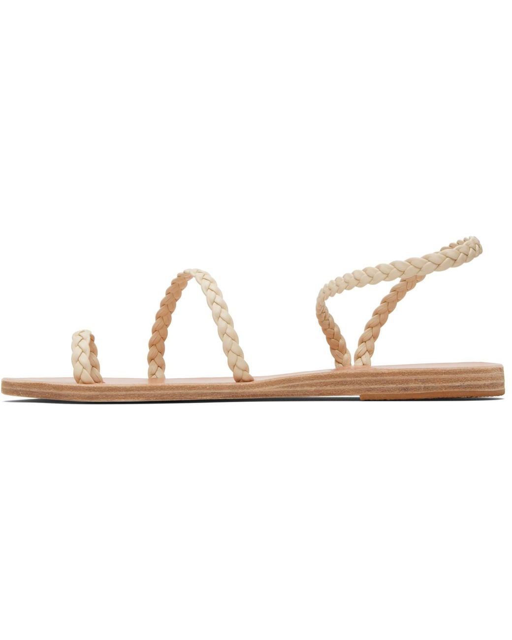 Ancient Greek Sandals Black Off- Eleftheria Sandals