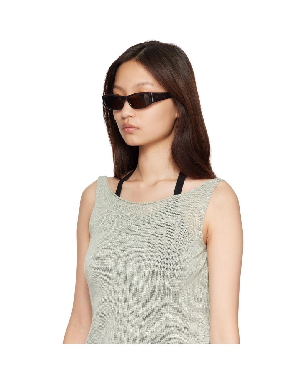 THISTLES Brown 'The Suede' Sunglasses