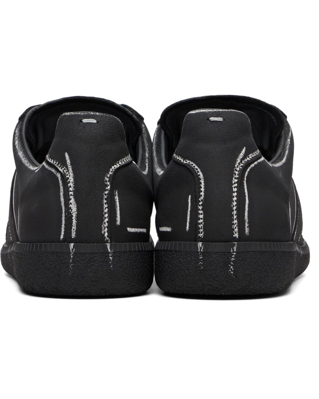 Maison Margiela Black Chalkboard Replica Sneakers for men