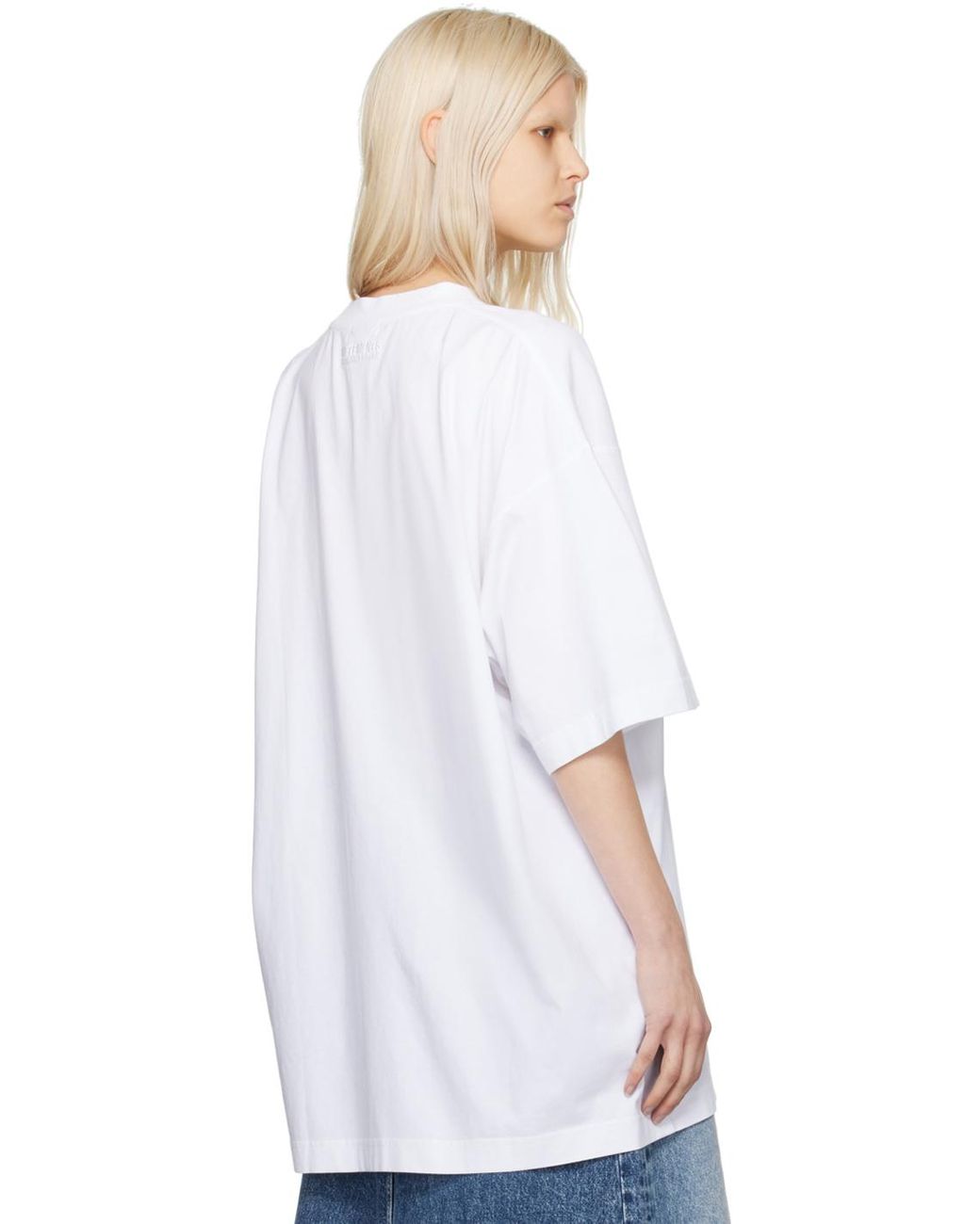 【関税込み】VETEMENTS ホワイト Spring Water Tシャツ Buy Vetements Spring Water Logo T-Shirt 'White' - UE64TR310W