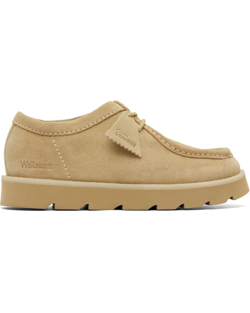 Clarks Natural Meare Wallabee Derbys for men
