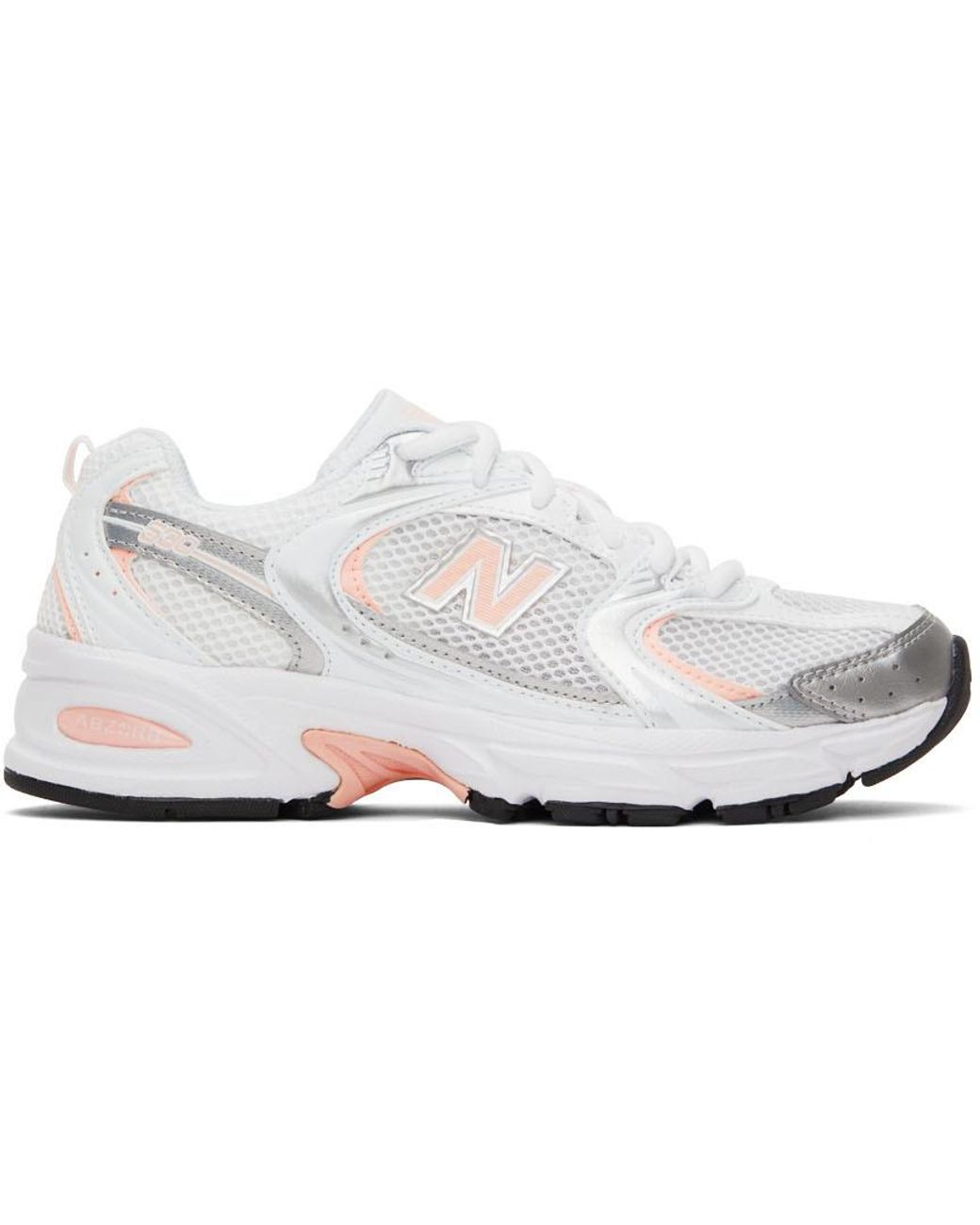 New Balance Pink 530 Sneakers in White/Cloud Pink (White) | Lyst