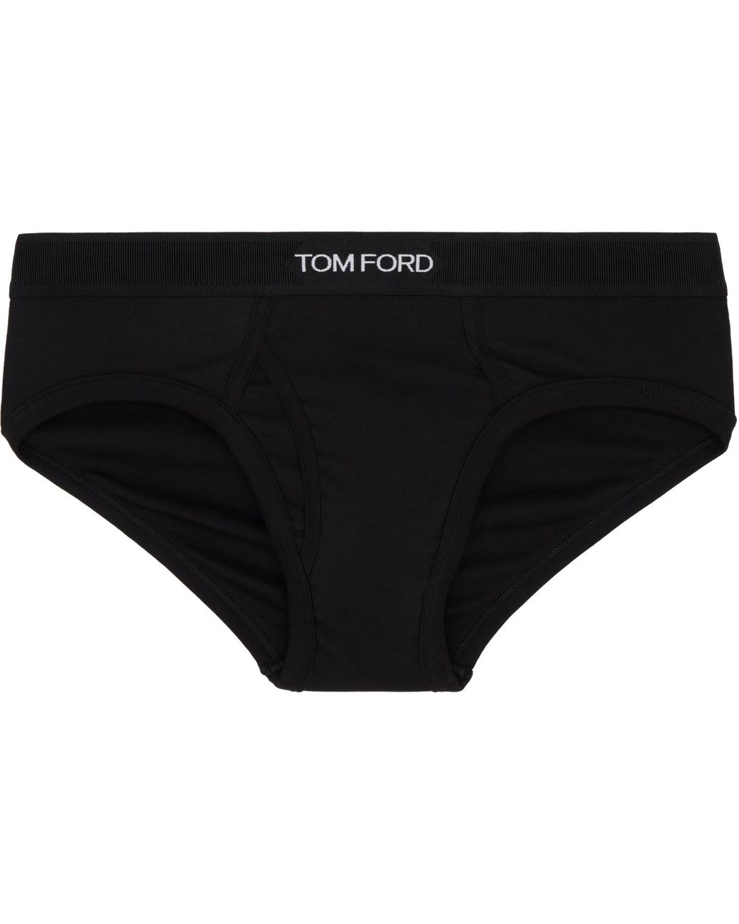 Tom Ford Black Two-Pack Cotton Briefs for men