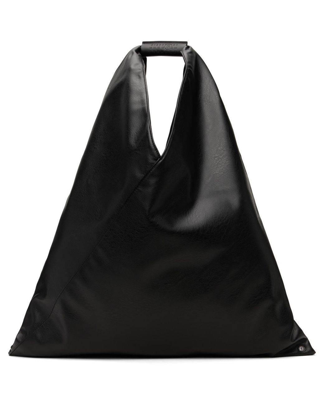 MM6 by Maison Margiela Black Classic Triangle Tote