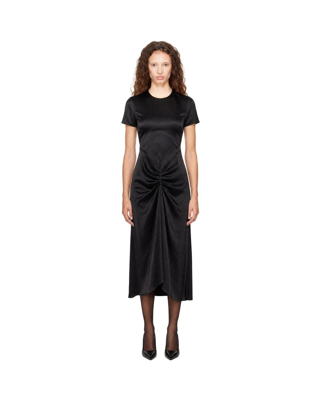 Victoria Beckham Black Blaire Midi Dress