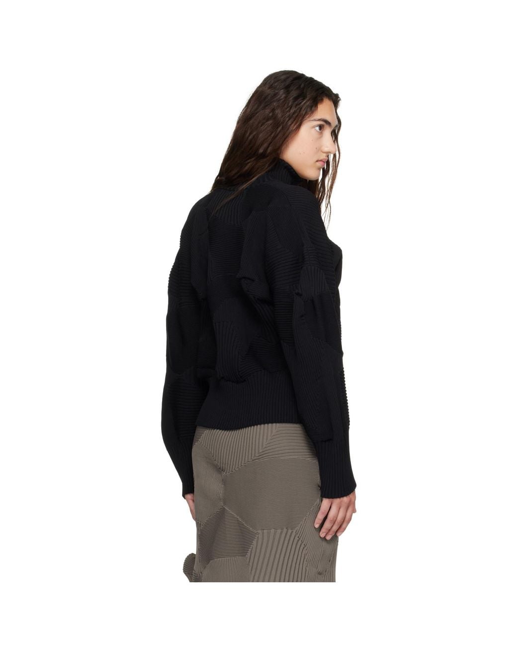 Issey Miyake Black Kone Kone Jacket