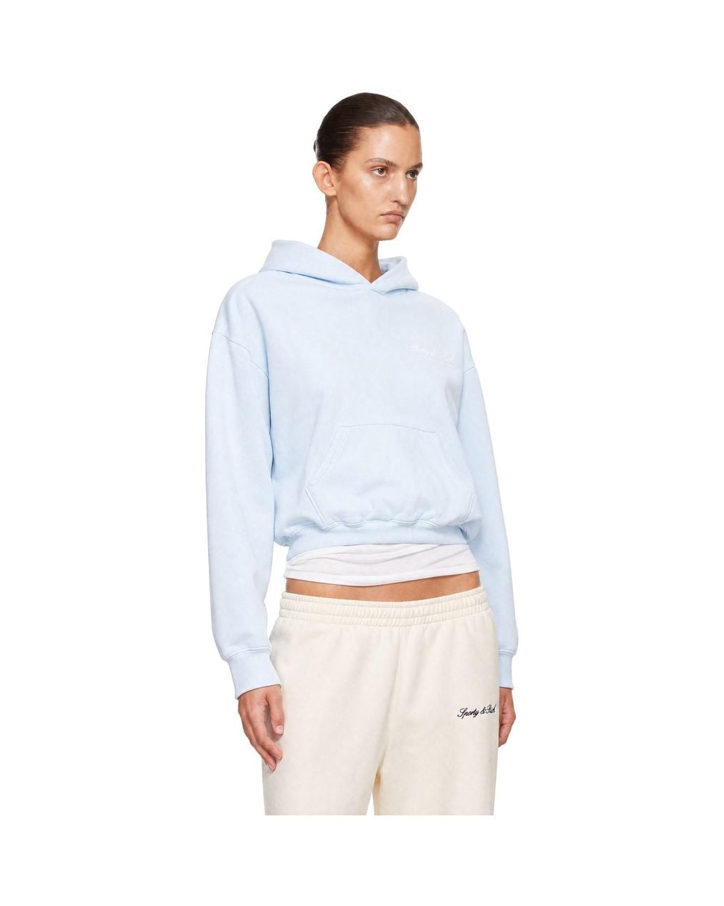 Sporty & Rich Blue International Hoodie