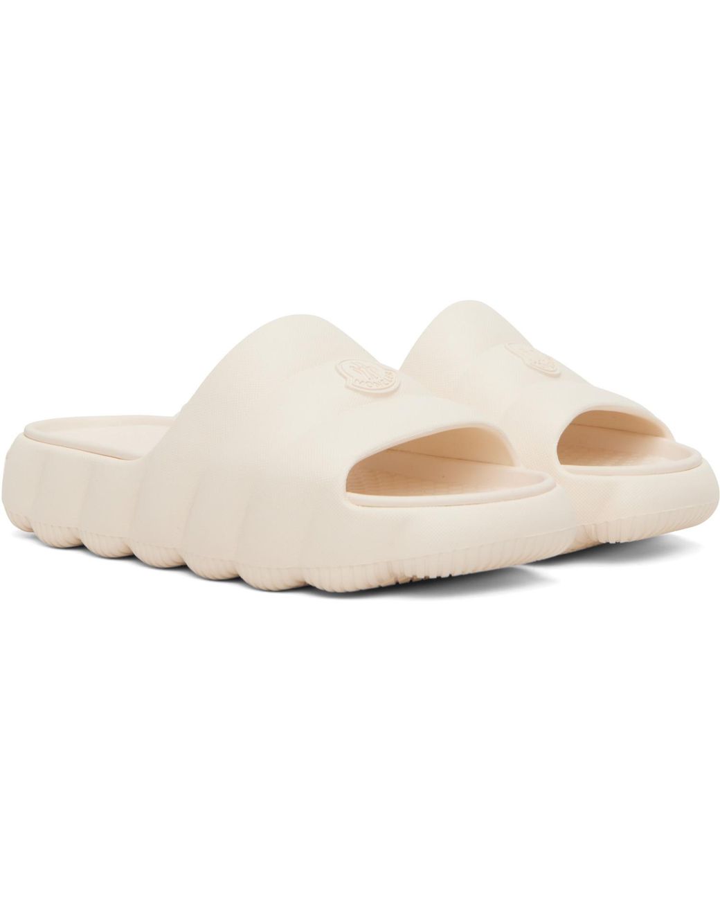 Moncler Black Off- Lilo Quilted Eva Pool Slides