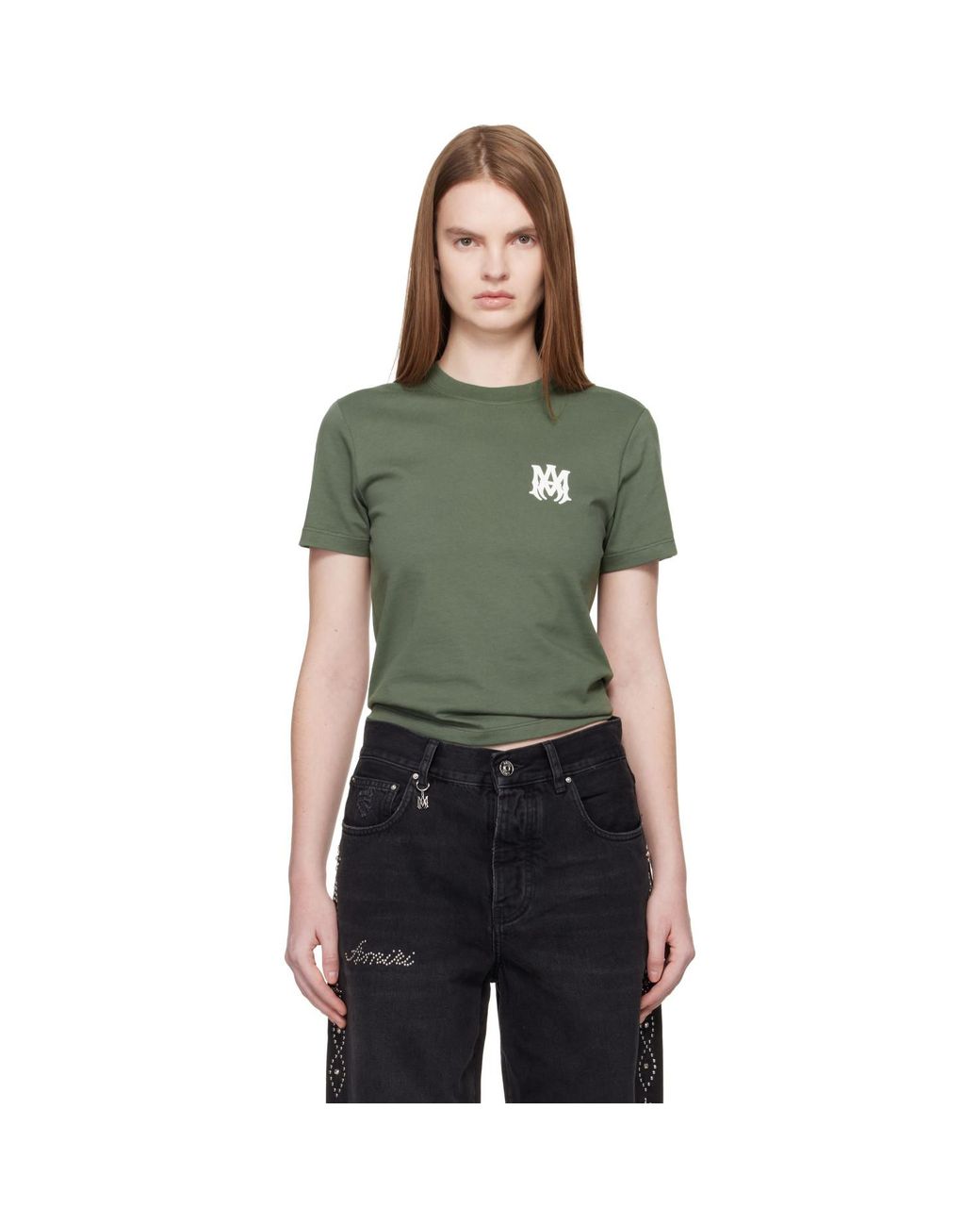 Amiri Green Ma Core Logo T-Shirt