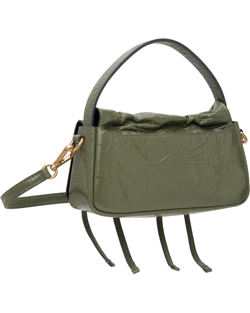 Acne Green Khaki Multipocket Micro Bag
