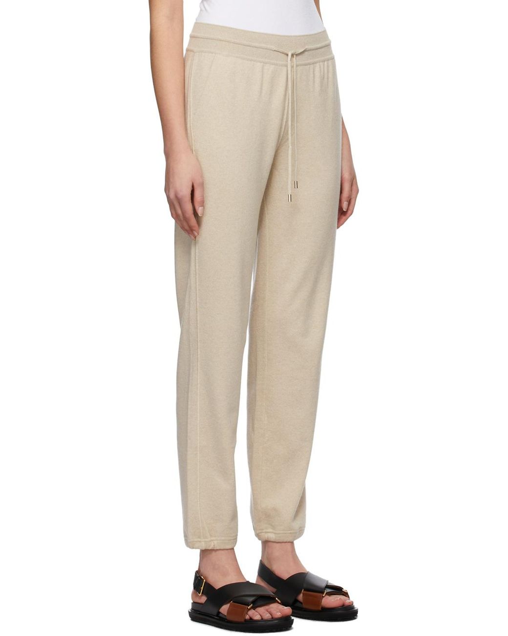 Loro Piana Beige Baby Cashmere Merano Lounge Pants in Natural - Lyst